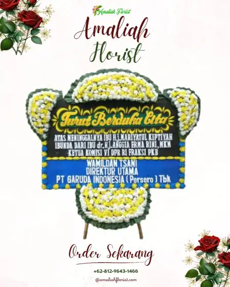 Papan Bunga Duka Wingkomulyo